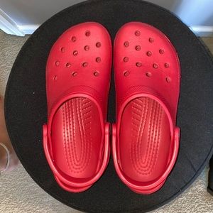 Red Crocs